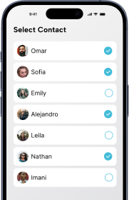 contact items screenshot